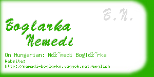 boglarka nemedi business card